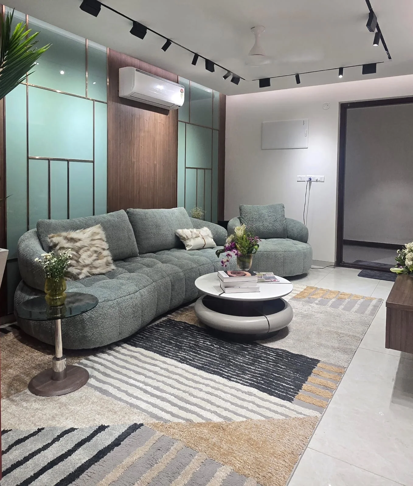 Living room at Amara Model Homes