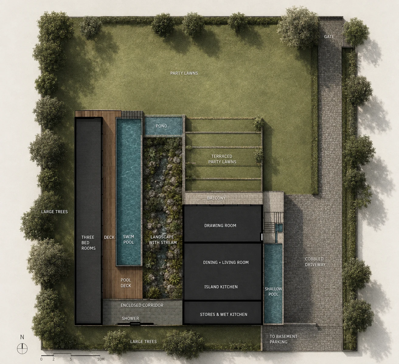 Concept plan for Janwada Farmhouse