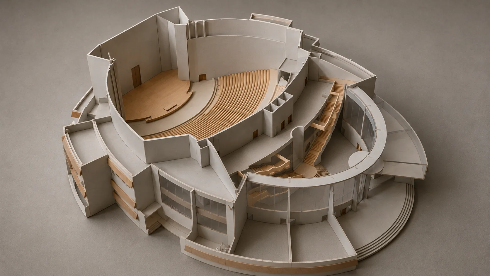 Architectural model of the Guwahati Convention Centre
