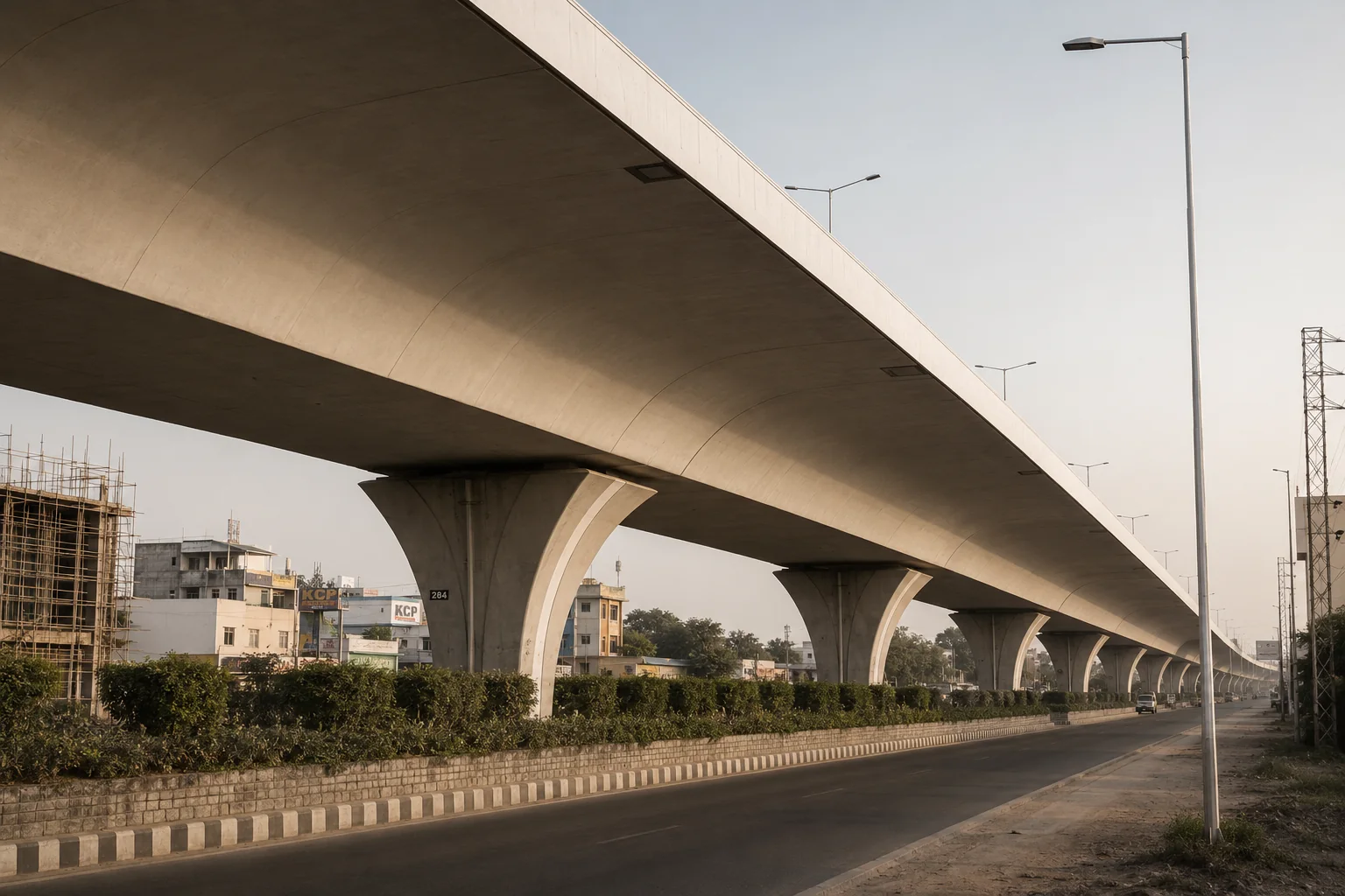 Long view of the PVNR Elevated Expressway
