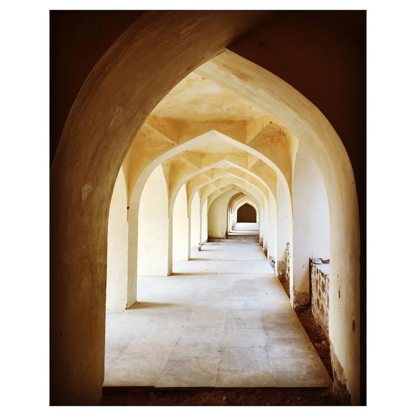 Arcaded space beneath the expressway