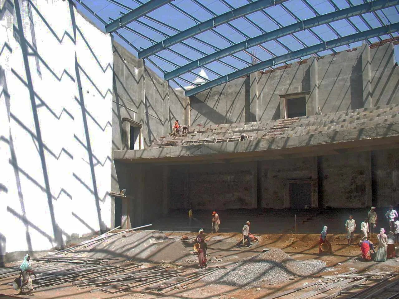 Auditorium construction in progress