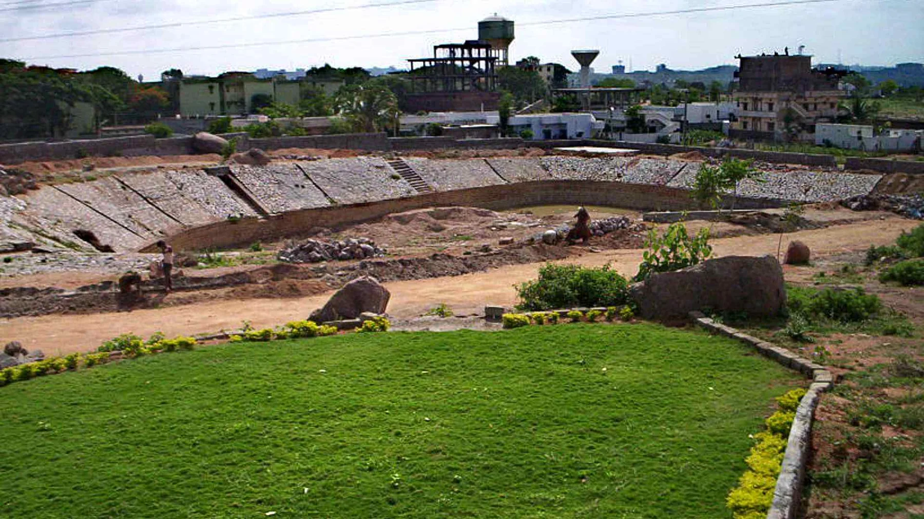 Landscape and site works in progress