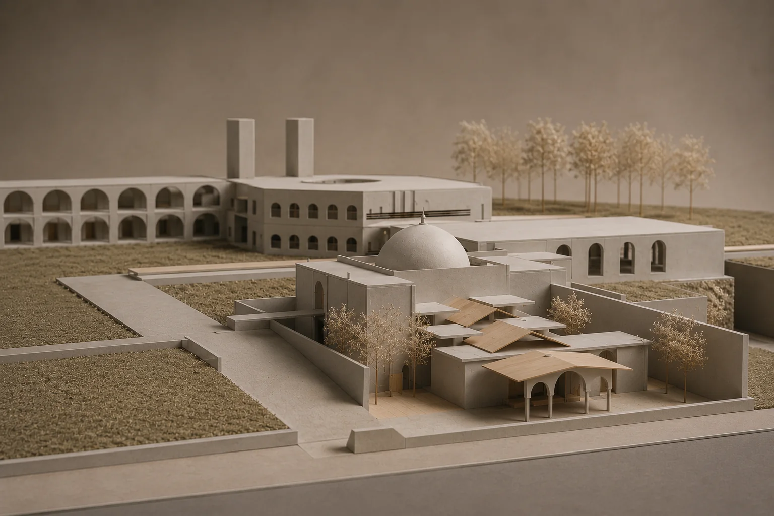 Design model of the Shanti Sarovar campus