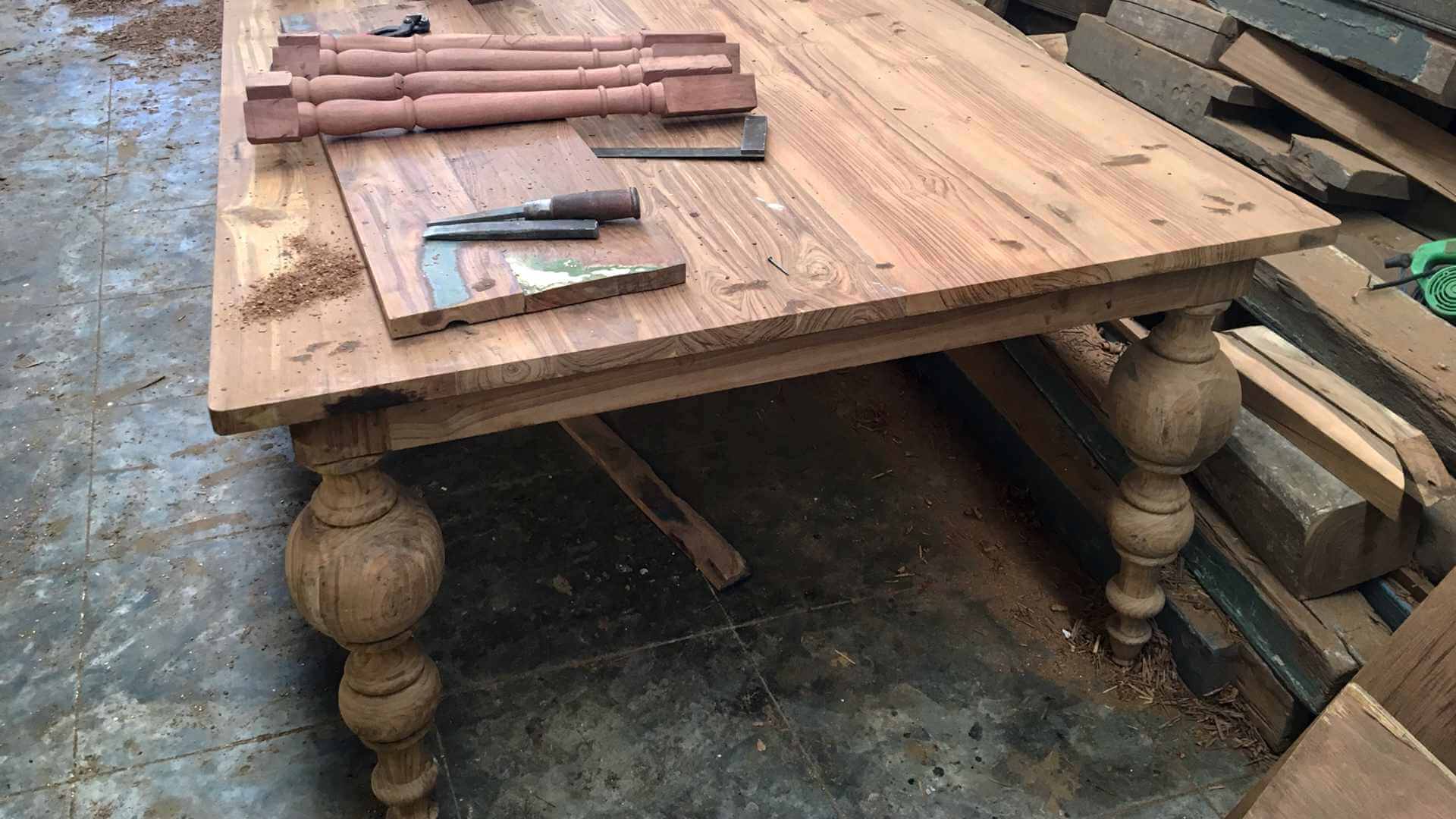 Recycled-wood Dining Table: The Turkman