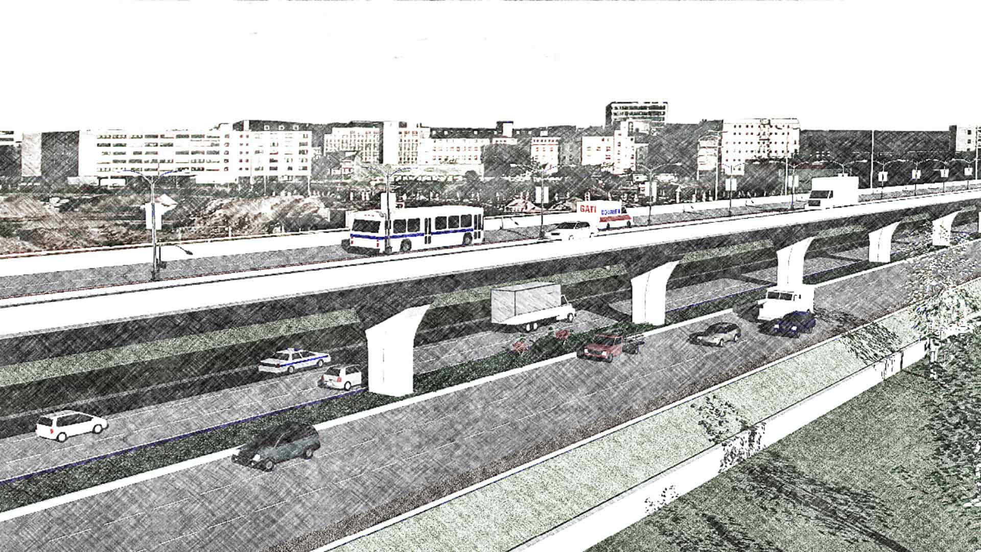 PVNR / HUDA Elevated Expressway Corridor: Long View
